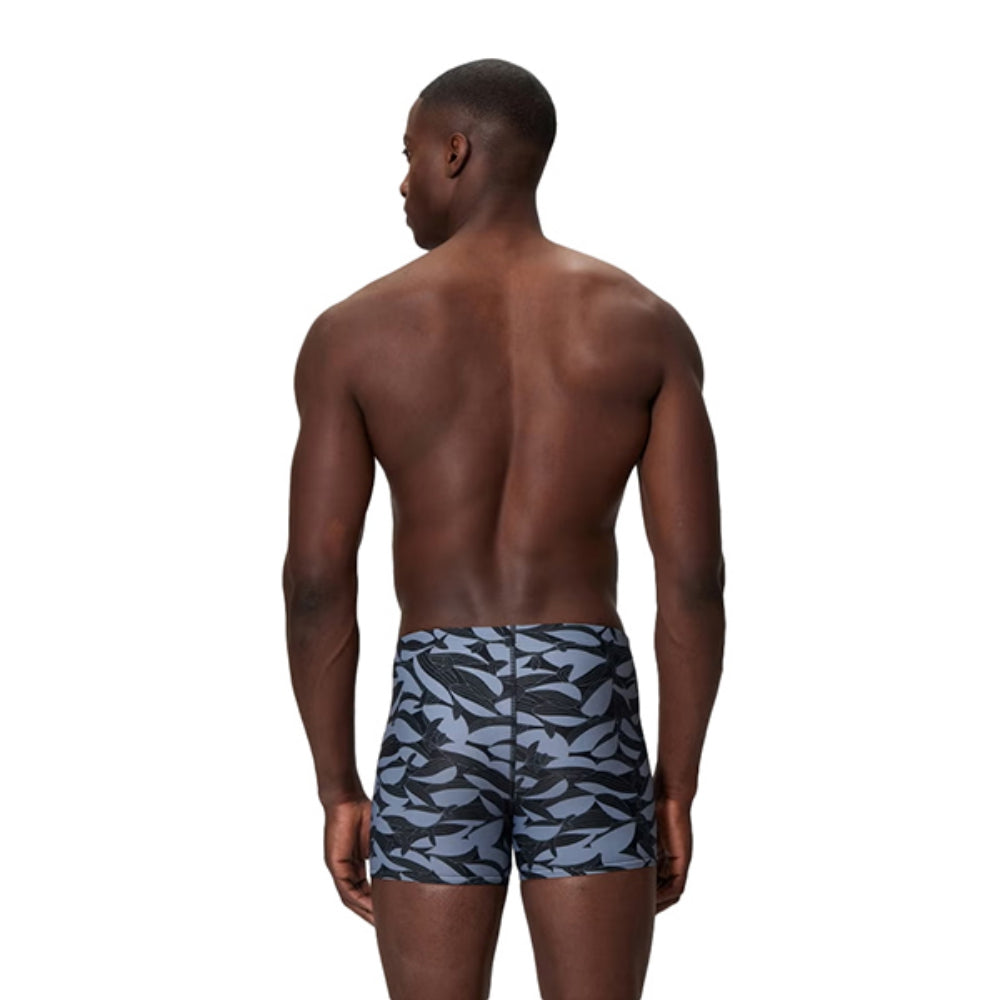 Speedo Mens Print Beachsquare Leg Swimsuits in Multi Color