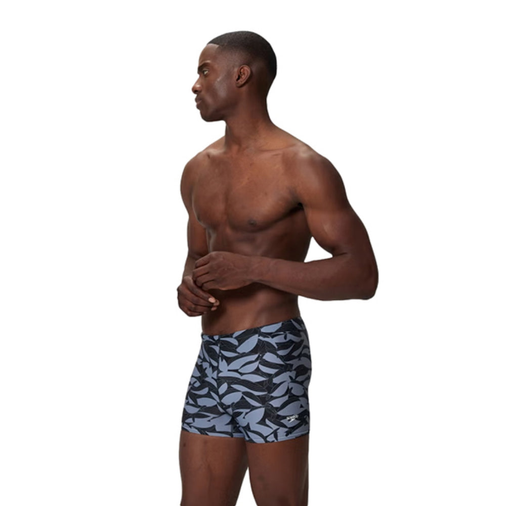 Speedo Mens Print Beachsquare Leg Swimsuits in Multi Color
