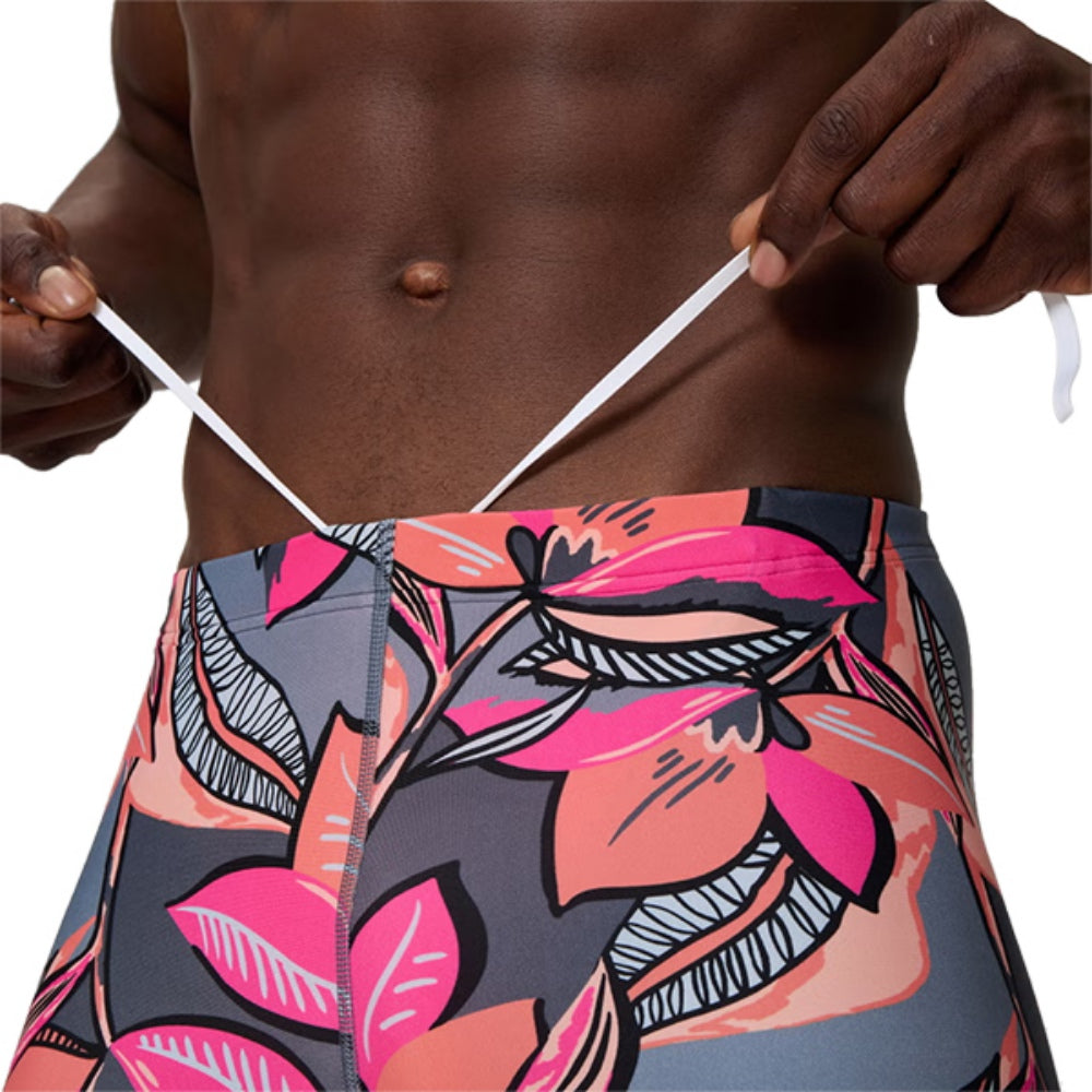 Speedo Mens Print Beachsquare Leg Swimsuits in Multi Color
