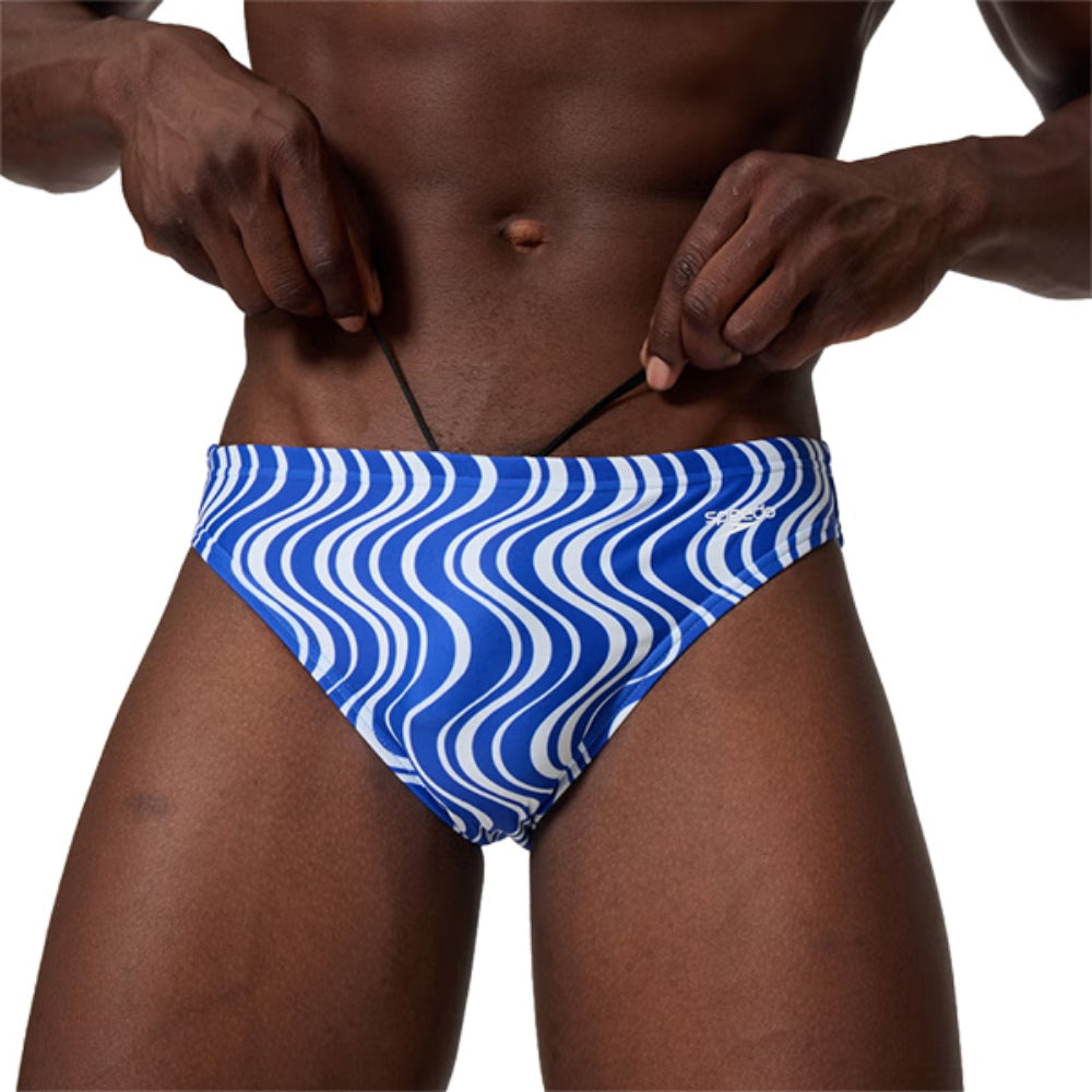 Speedo Mens Print Beachstar Brief Swimsuits in Multi Color