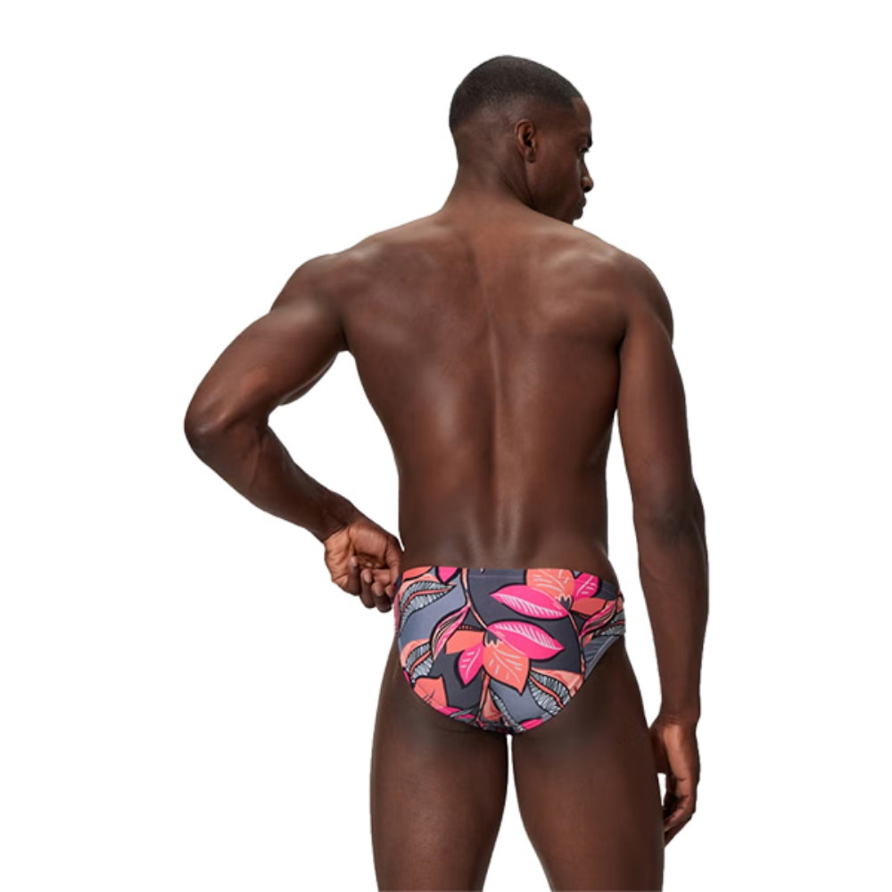 Speedo Mens Print Beachstar Brief Swimsuits in Multi Color