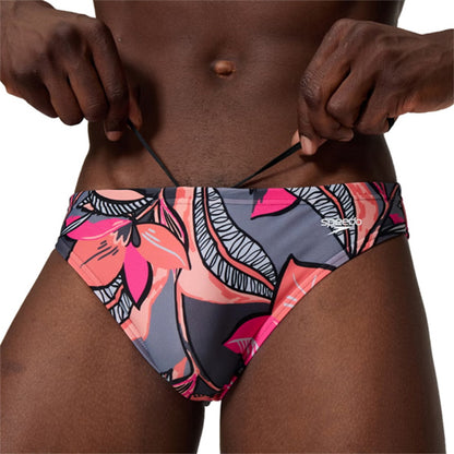 Speedo Mens Print Beachstar Brief Swimsuits in Multi Color