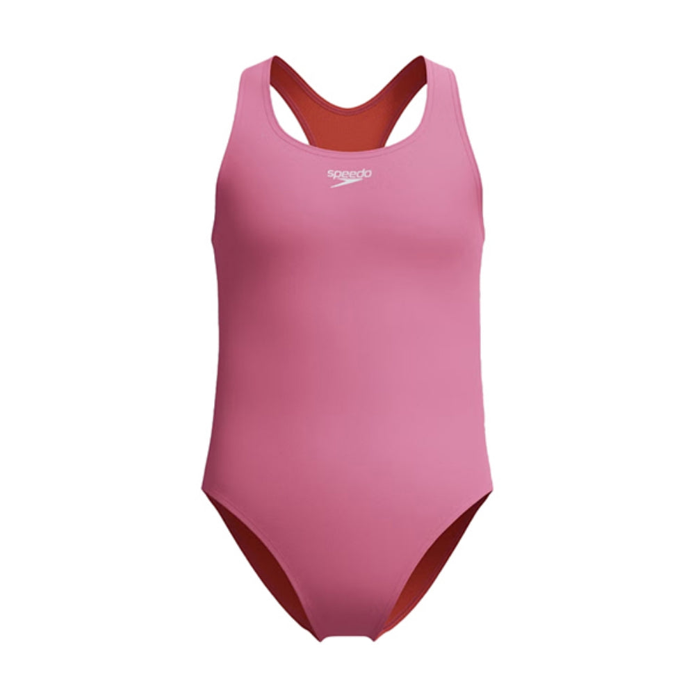 Speedo Kids Solid Racer Swimsuits in Pink Color