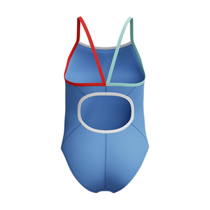 Speedo Kids Solid Propel Back one piece G Swimsuits in Blue Color