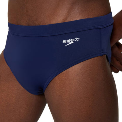 Speedo Mens Solid The Brief 3 In Swimsuits in Blue Color