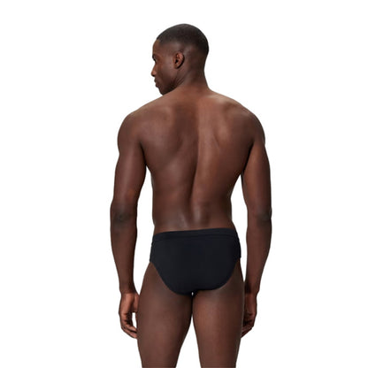 Speedo Mens Solid The Brief 3 In Swimsuits in Black Color