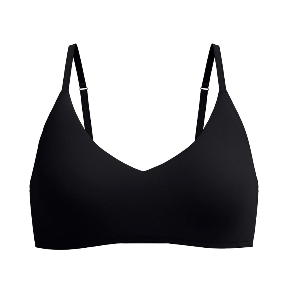 Speedo Womens Solid Triangle Top Swimsuits in Blue Color