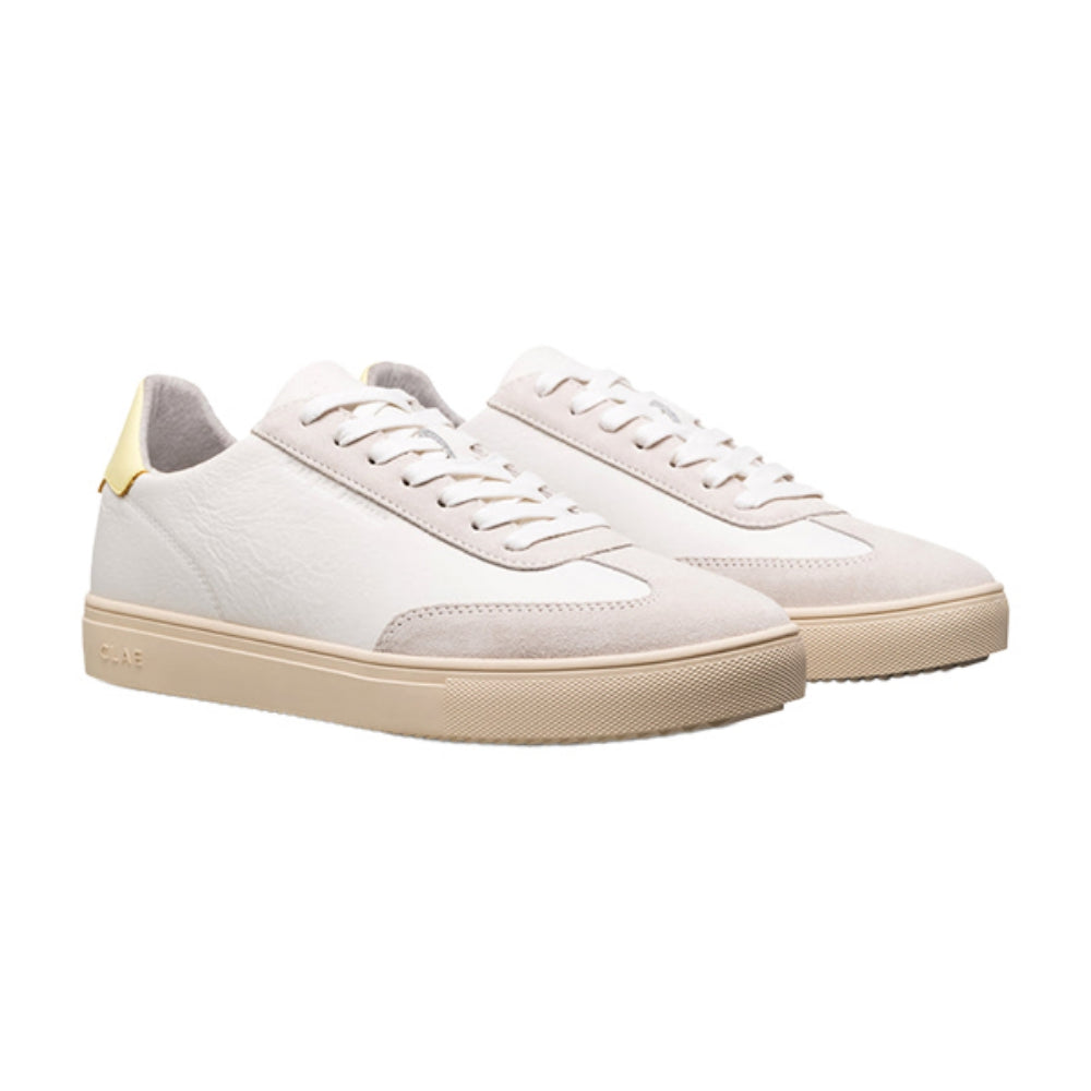 Clae Mens Deane Sneakers in White Color