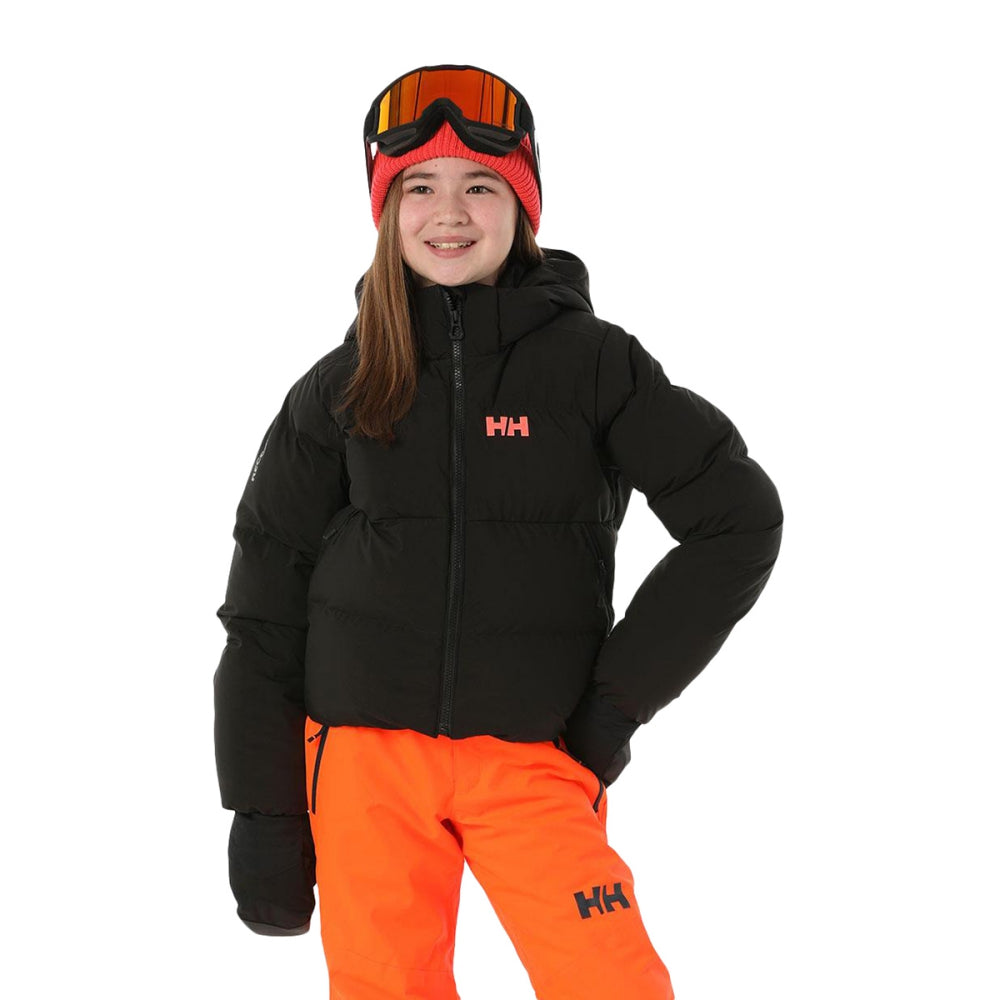 Helly Hansen Kids Nora Short Puffy Jkt Skiing & Snowboarding Jackets in Black Color