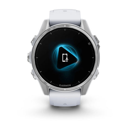 Garmin Unisex Fenix 8 43Mm Amoled Glass Smart Watches in White Color