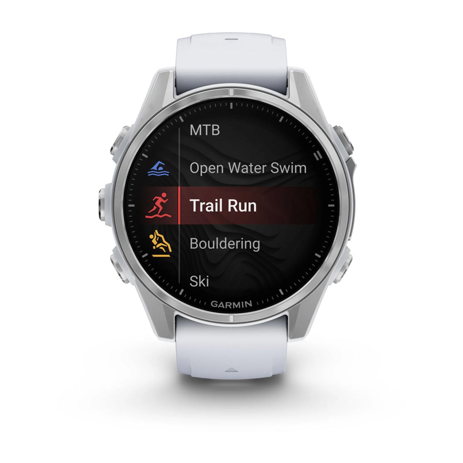 Garmin Unisex Fenix 8 43Mm Amoled Glass Smart Watches in White Color
