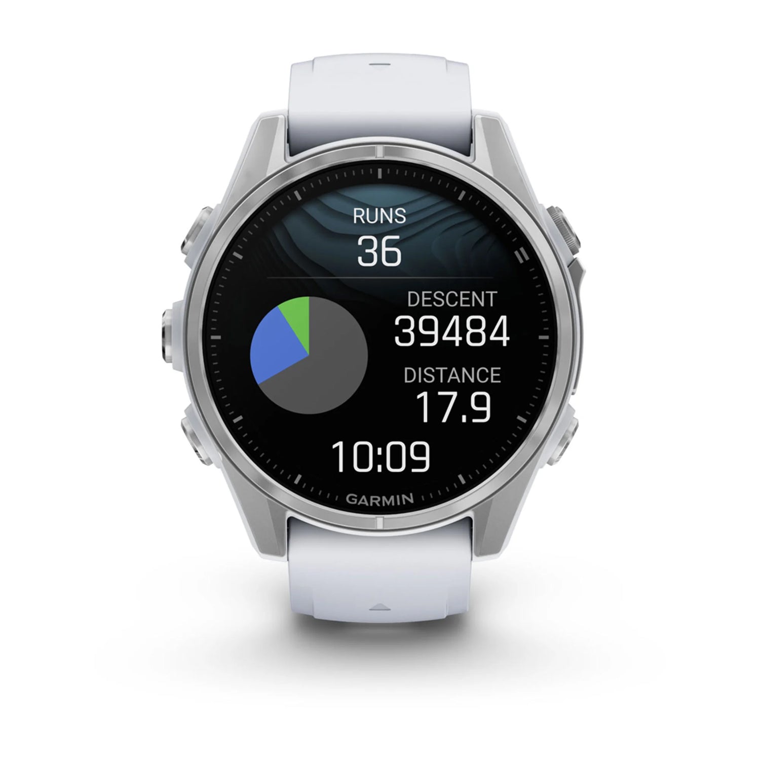Garmin Unisex Fenix 8 43Mm Amoled Glass Smart Watches in White Color