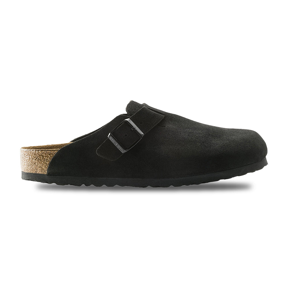 Birkenstock Womens Boston Sfb Black N Sandals in Black Color