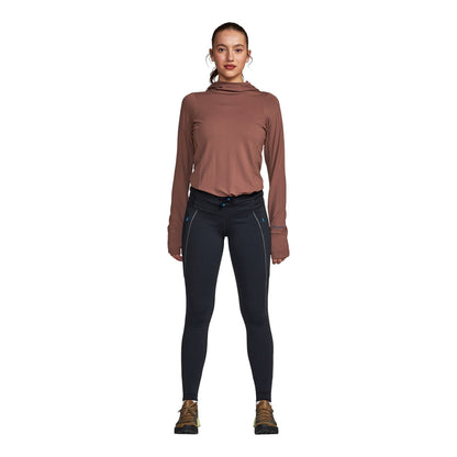 Janji Womens Aurora Fleece Tight in Black Color