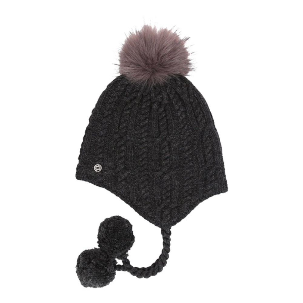 Chaos Womens Shalimar Beanie Winter Hats in Black Color