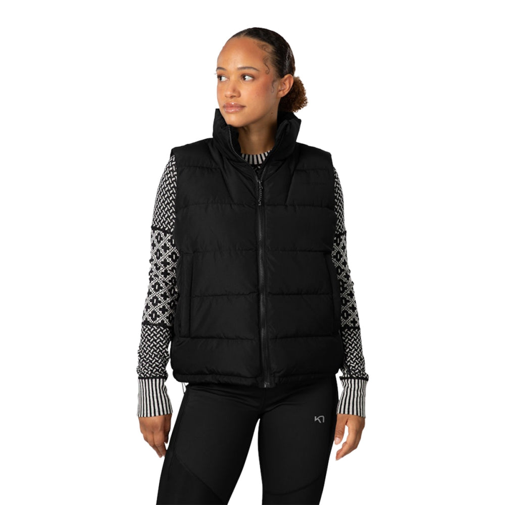 Kari Traa Womens Linn Vest Midlayer in Black Color