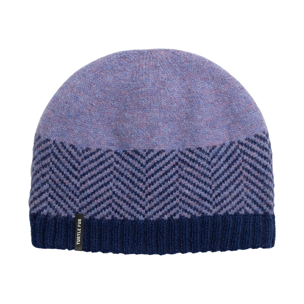 Turtle Fur Womens Haring Beanie Winter Hats in Purple Color