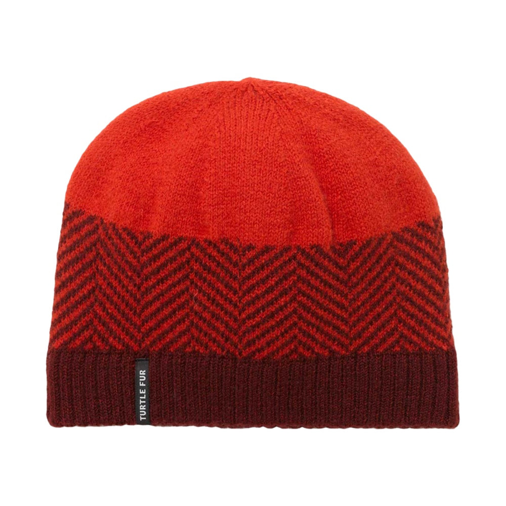 Turtle Fur Womens Haring Beanie Winter Hats in Red Color