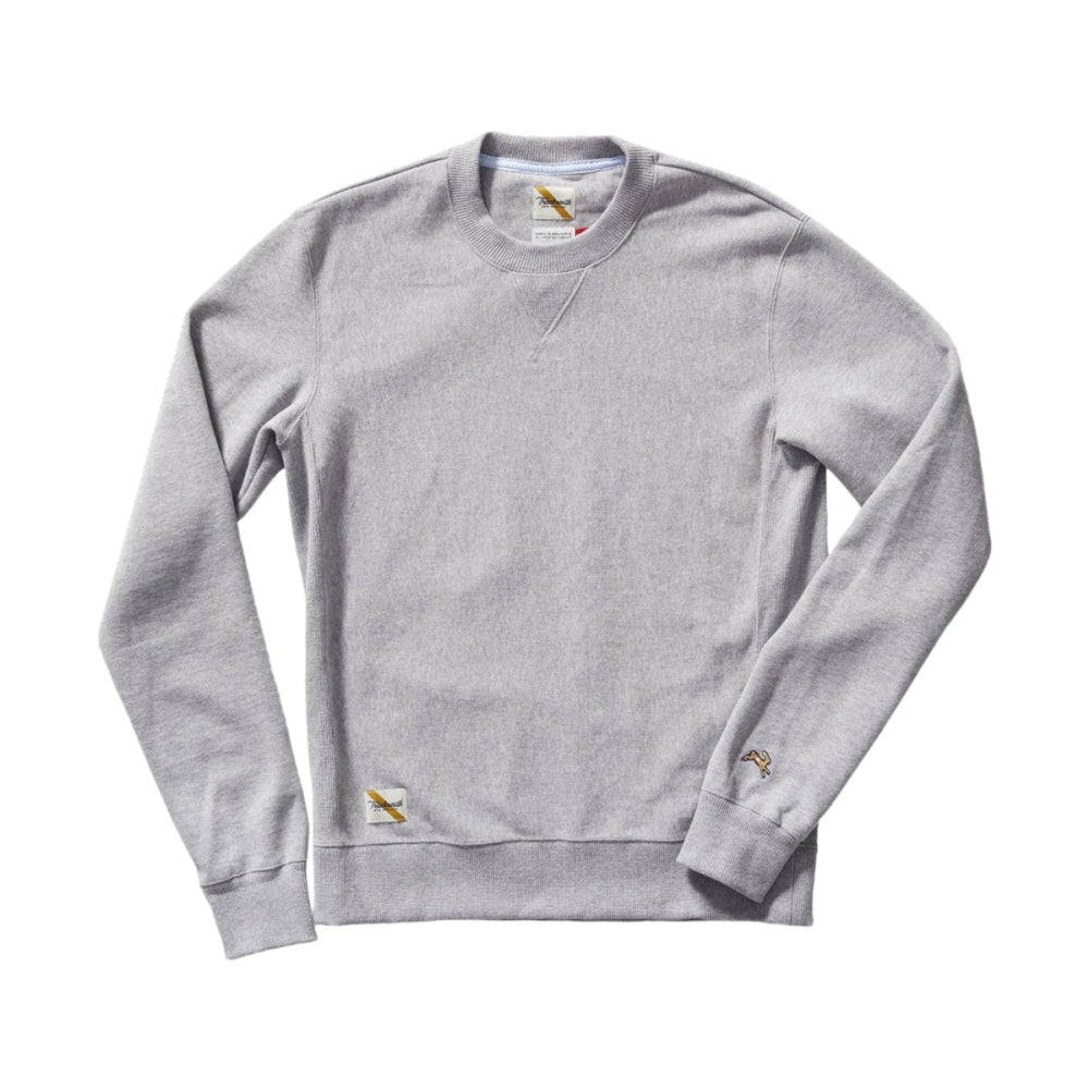 Tracksmith Mens Trackhouse Crew Tops in Grey Color