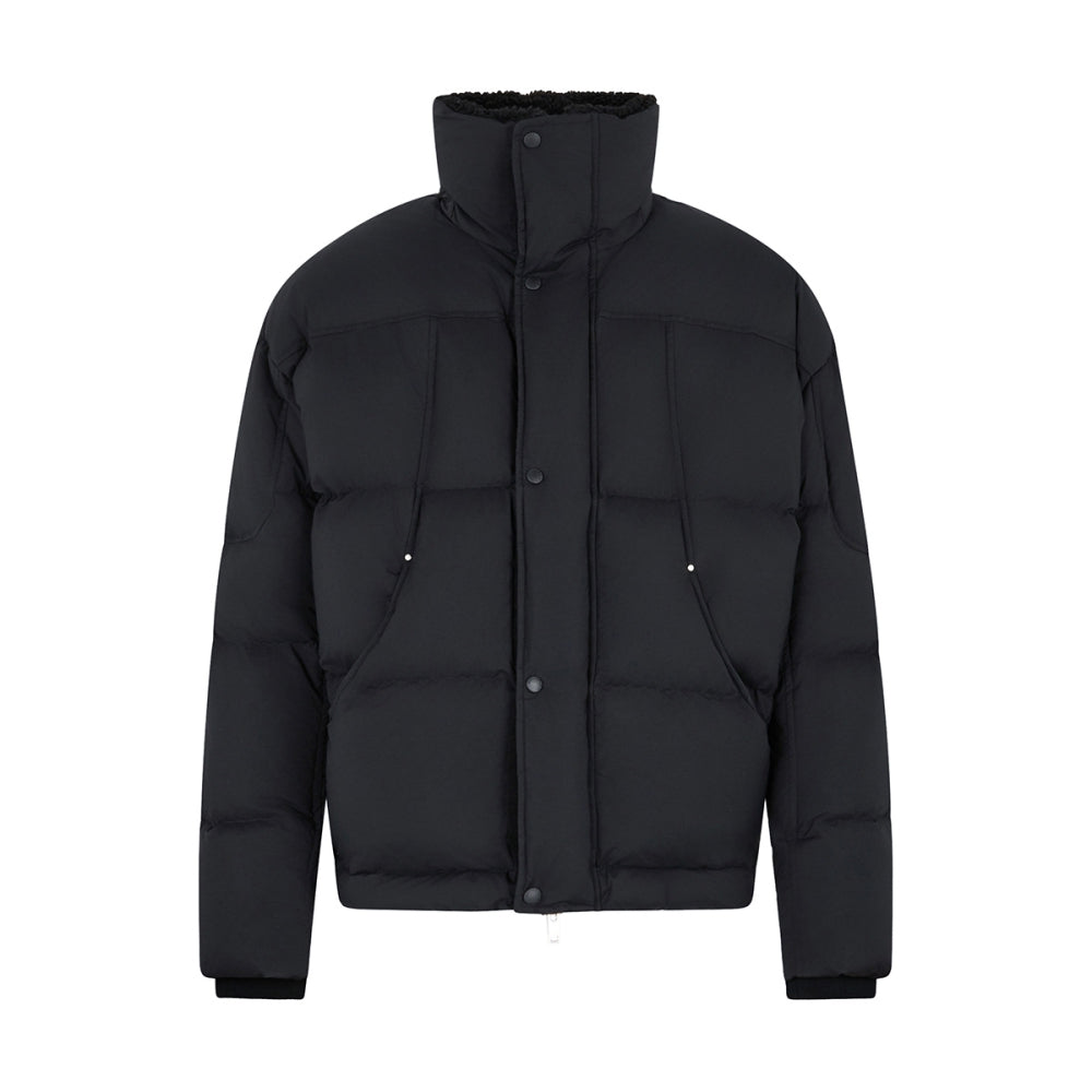Moose Knuckles Mens Everest 3Qtr Puffer City Coats in Black Color