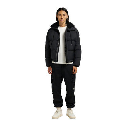 Moose Knuckles Mens Everest 3Qtr Puffer City Coats in Black Color