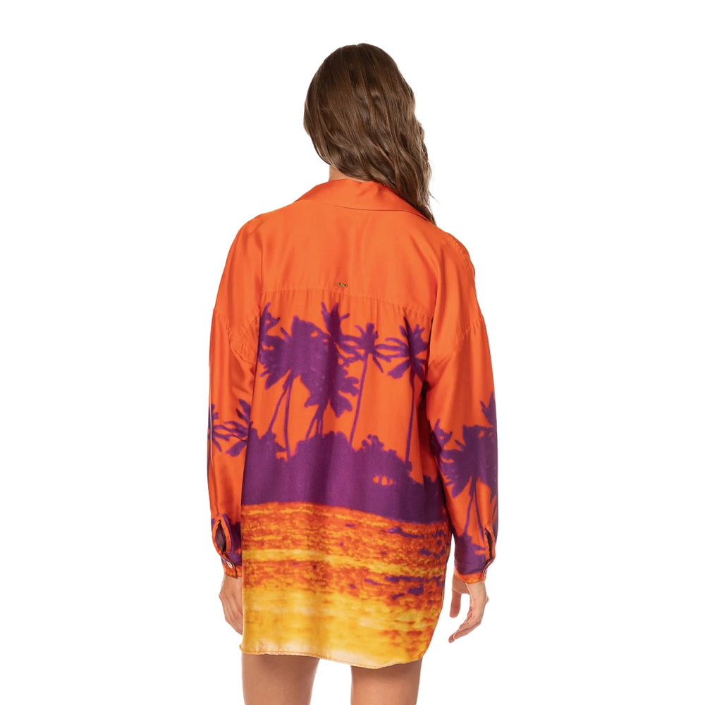 Maaji Swimwear Womens Athereal Drift Shirt Dre Tops in Multi Color