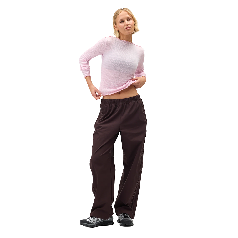 Halfdays Womens Ynes Trail Long Sleave T Tops in Pink Color