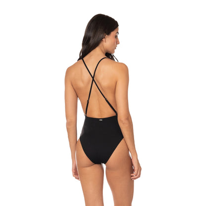 Maaji Swimwear Womens Jade Black Safri Swimsuits in Black Color