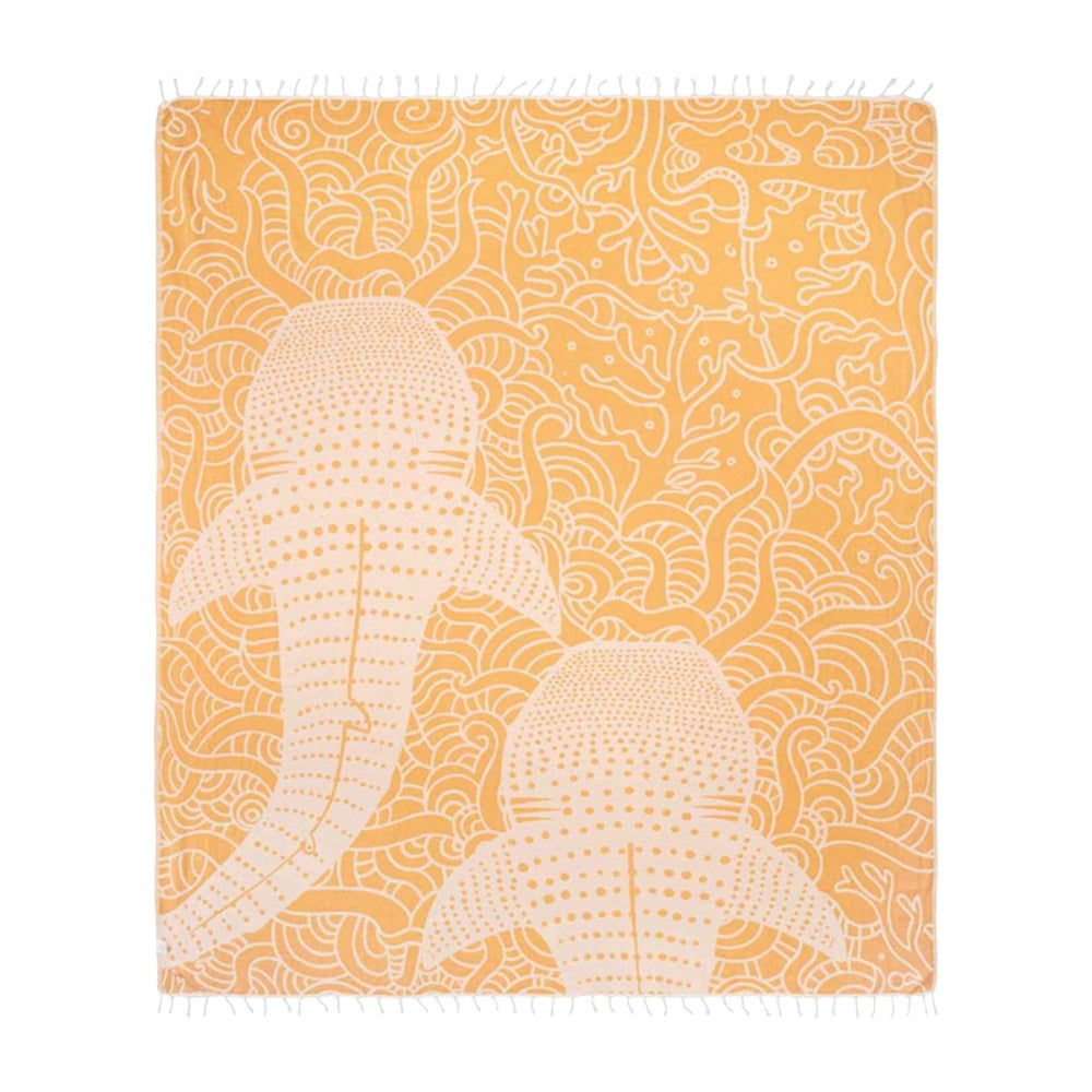 Sand Cloud Unisex Whale Shark Sunflower Xl Towels in Multi Color