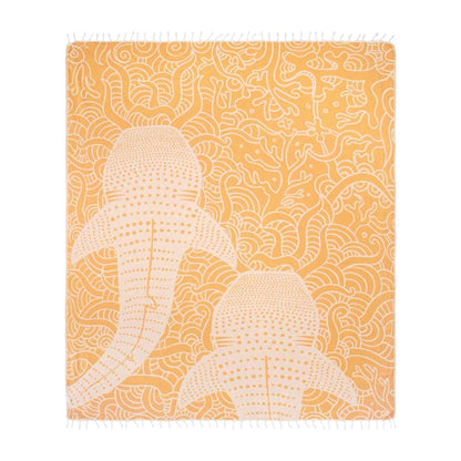 Sand Cloud Unisex Whale Shark Sunflower Xl Towels in Multi Color
