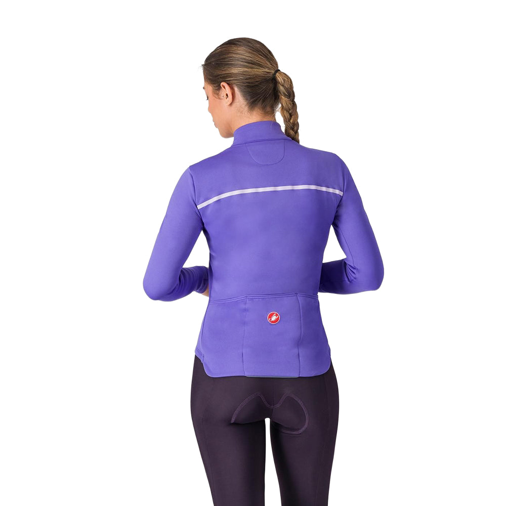 Castelli Womens Sinergia 2 Jersey Fz Jerseys in Purple Color