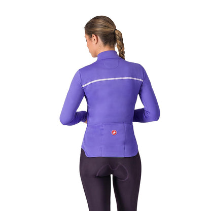 Castelli Womens Sinergia 2 Jersey Fz Jerseys in Purple Color