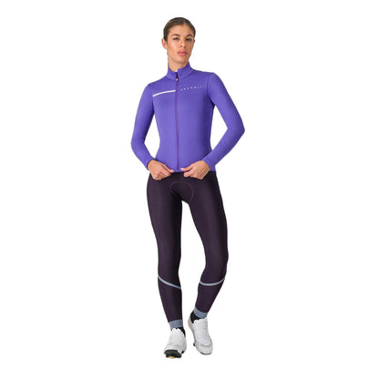 Castelli Womens Sinergia 2 Jersey Fz Jerseys in Purple Color