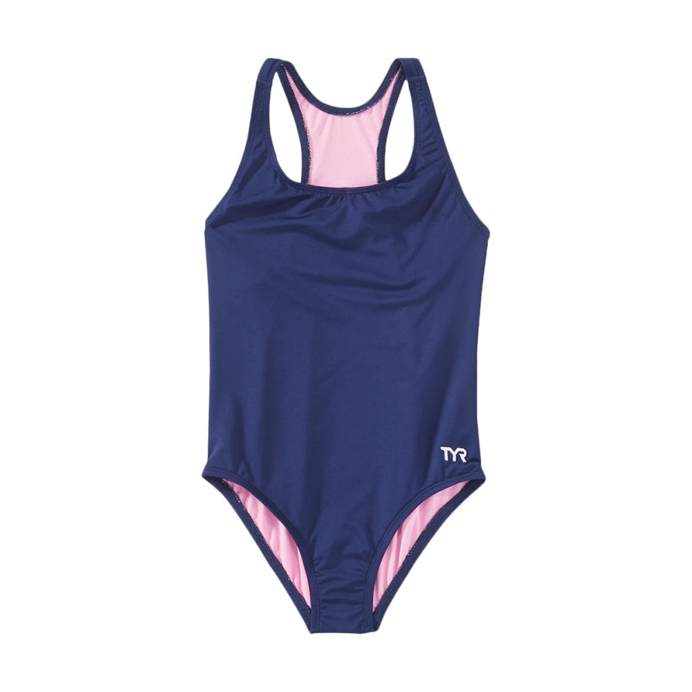 Tyr Kids Maxfit Solid Swimsuits in Blue Color