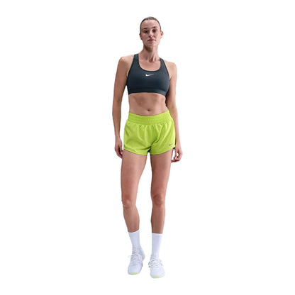Nike Womens Df One Mr 3In Bl Shorts in Yellow Color
