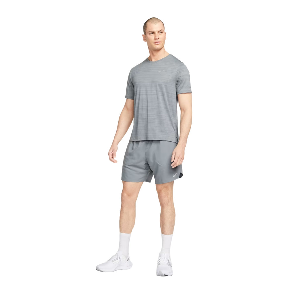 Nike Mens Pro Ls Compression Tops in Grey Color