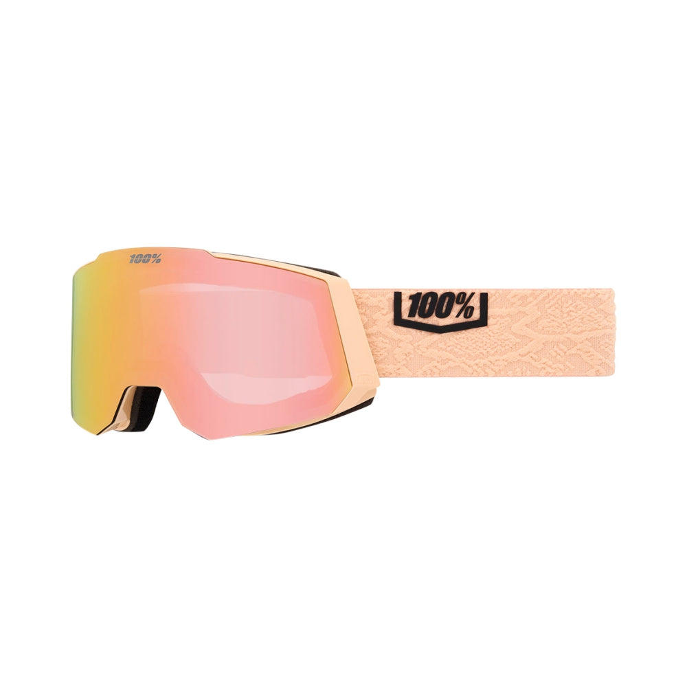 100% Unisex Snowcraft S Skiing & Snowboarding Goggles in Pink Color