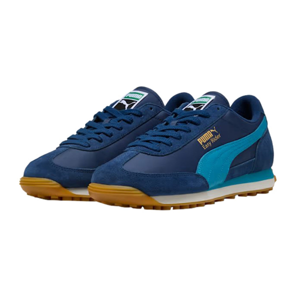 Puma Mens Easy Rider Vintage Sneakers in Blue Color