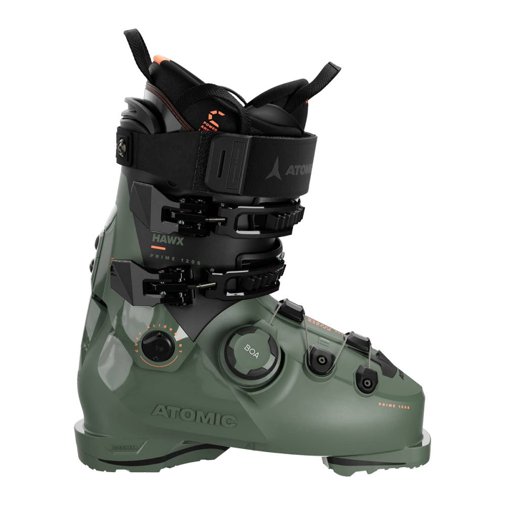 Atomic Mens Hawx Prime 120S BOA Ski Boots in Green Color