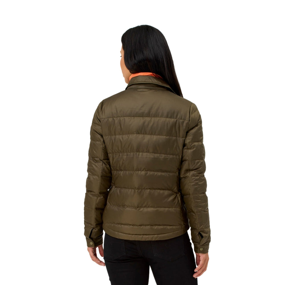 Krimson Klover Womens Annie Shacket Snow Midlayer in Green Color
