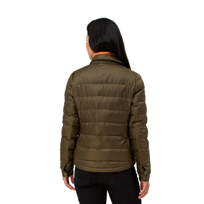 Krimson Klover Womens Annie Shacket Snow Midlayer in Green Color