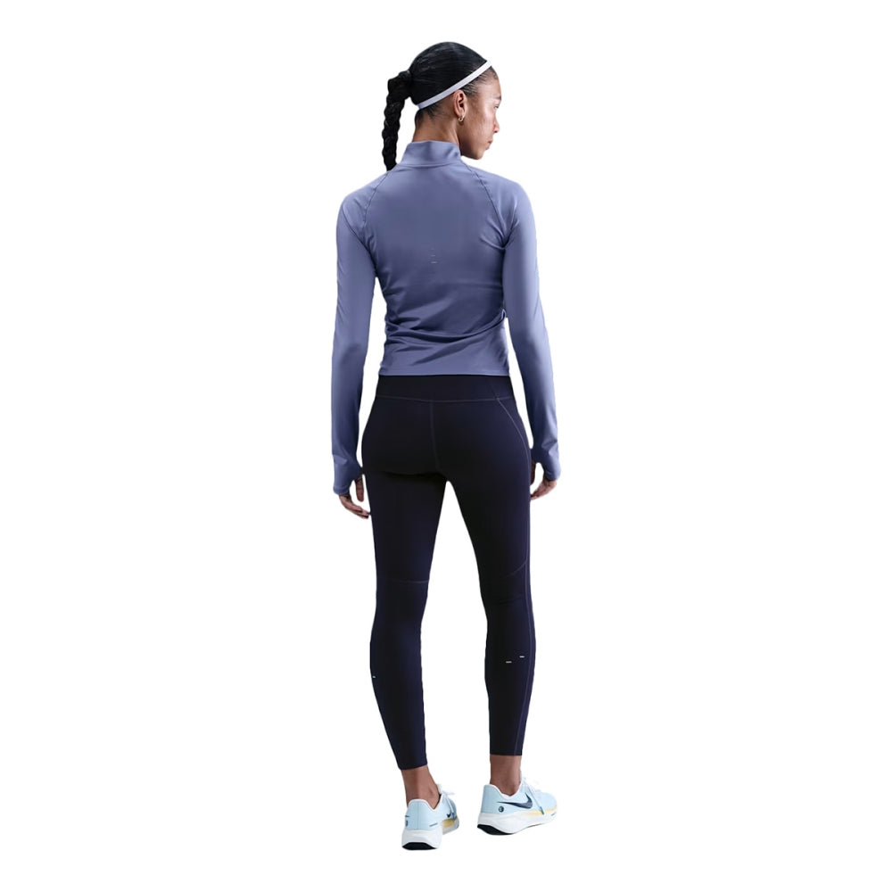 Nike Womens Df Fz Running Mid Laye Running Jackets in Blue Color