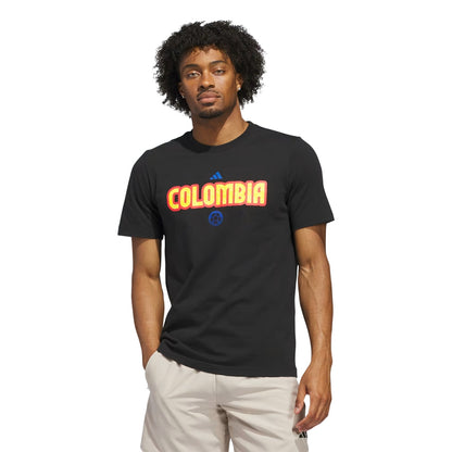 Adidas Mens Wc26 Columbia short sleeve Fan Apparel in Black Color