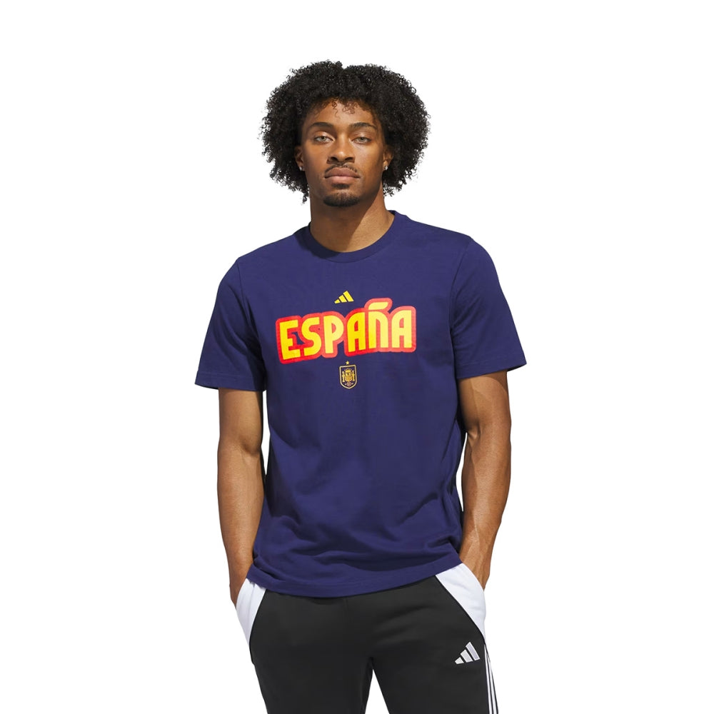 Adidas Mens Wc26 Espana short sleeve Fan Apparel in Blue Color