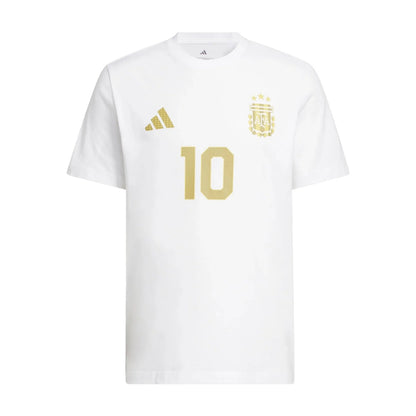 Adidas Mens Wc26 Messi Arg Ss Fan Apparel in White Color