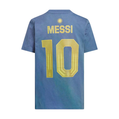 Adidas Kids Wc26 Arg Messi Ss Fan Apparel in Blue Color