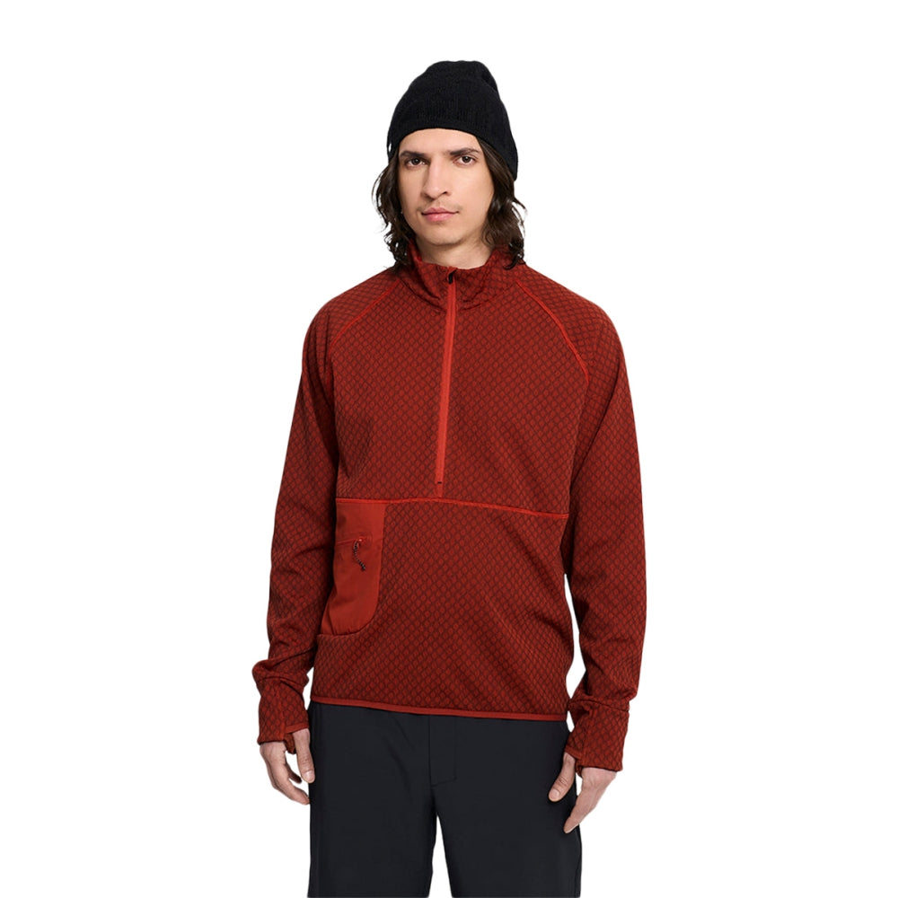 Ciele Athletics Mens M-Vlvhalfzip Tops in Red Color