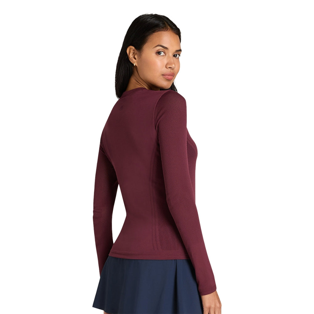 Wilson Womens Pro Seamless Long Slee Tops in Blue Color