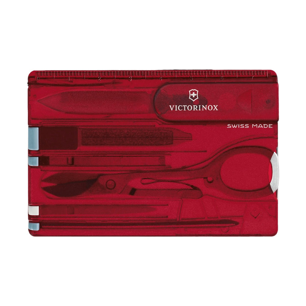 Victorinox Swiss Army Unisex Swiss Card Classic Trans Multi-Tools in Red Color