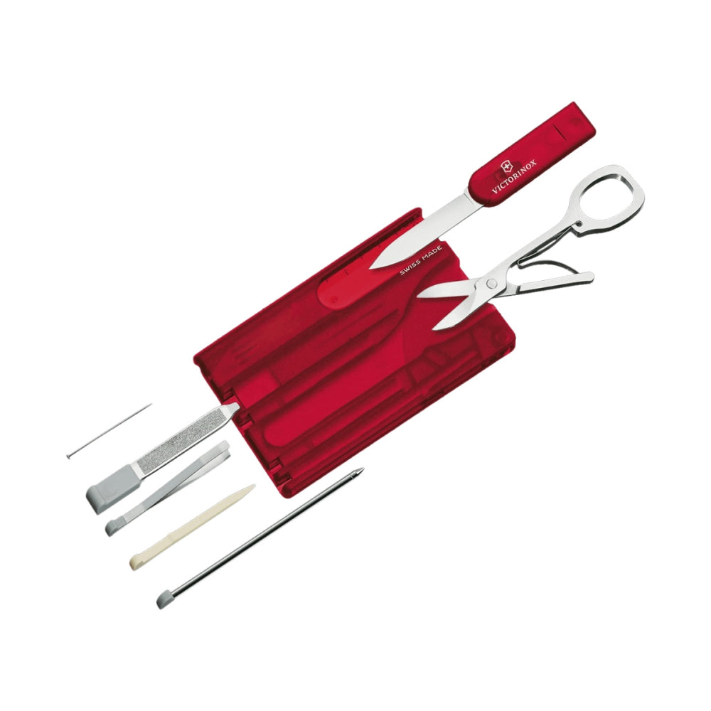 Victorinox Swiss Army Unisex Swiss Card Classic Trans Multi-Tools in Red Color